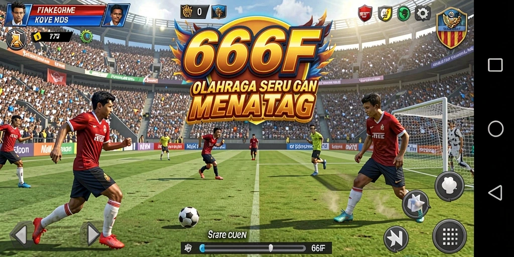 Screenshot gameplay <strong>666F</strong> yang penuh aksi dan olahraga seru.