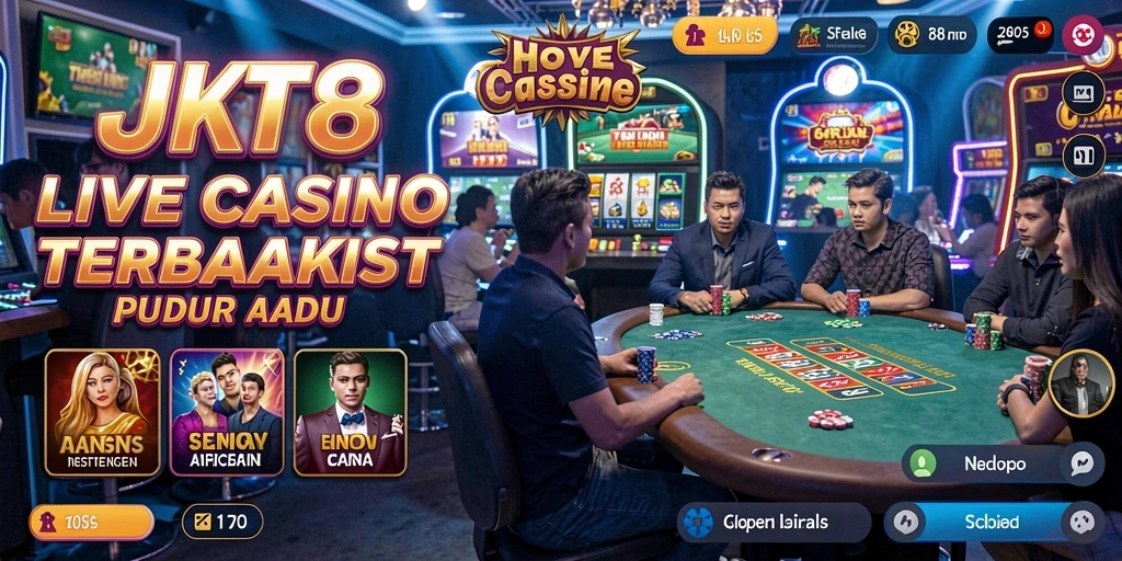 Tampilan gameplay JKT8 yang mendebarkan di Live Casino.
