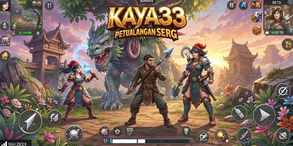 Gameplay KAYA33 yang mendebarkan dalam dunia RPG yang luas.