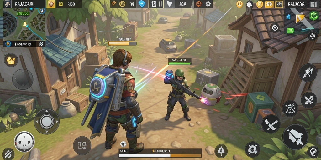 Tampilan menarik dari gameplay RAJACAIR yang penuh aksi dan strategi.