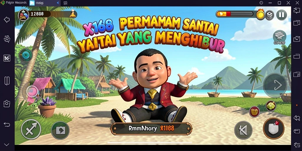 Tangkapan layar gameplay X168 yang mengasyikkan dan penuh warna.